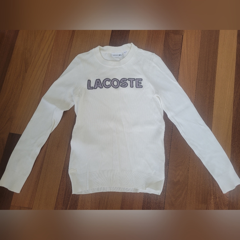 Lacoste White Sweater size 36